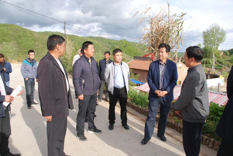 市政協(xié)主席張明泰調(diào)研清水縣扶貧攻堅(jiān)進(jìn)展，星火機(jī)床公司匯報(bào)為幫扶村所做的具體工作