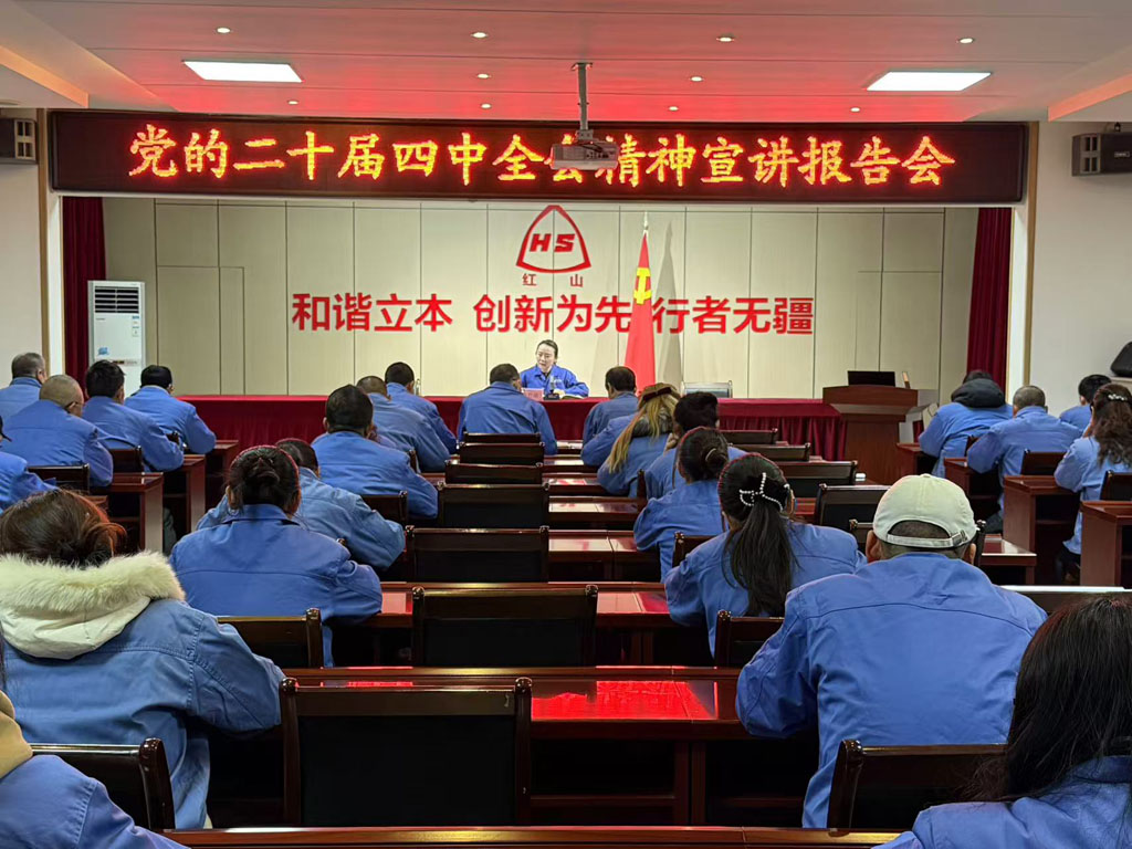 星火數(shù)控紅山黨支部舉行深入學(xué)習(xí)二十屆四中全會精神報告會